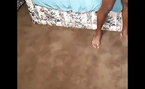 Titillating chocolate bunny twerking nude