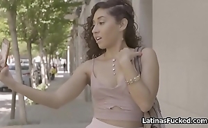 Pounding juicy Latina babe from along to street