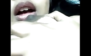 Sexy busty Indian girl solo nipple feign