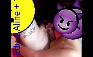 Casal Edu e Aline - Aline fazendo 69 com amigo comedor