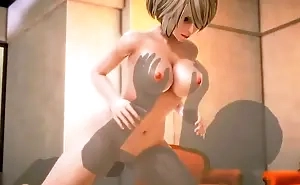 3D Send up sex  - Big cock is pounding young sexy golden with passion - http://toonypip.vip - 3D Send up sex