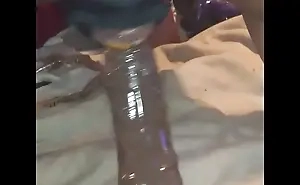 Homemade wife pegging hubby ass n throat